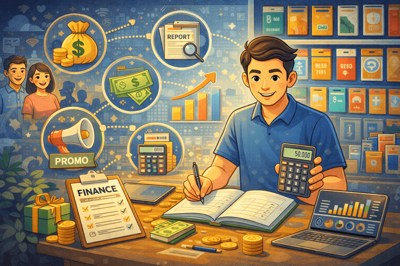 Cara Mengelola Keuangan Konter Pulsa Saat Transaksi Meningkat