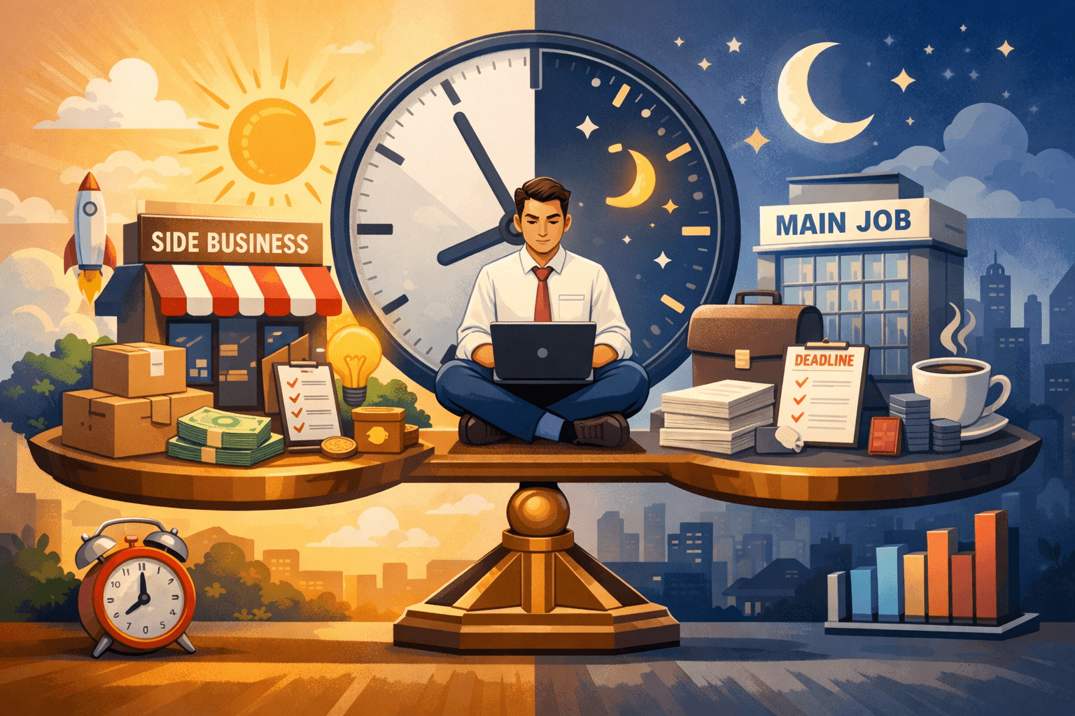 Cara Menyeimbangkan Usaha Sampingan dan Pekerjaan Utama