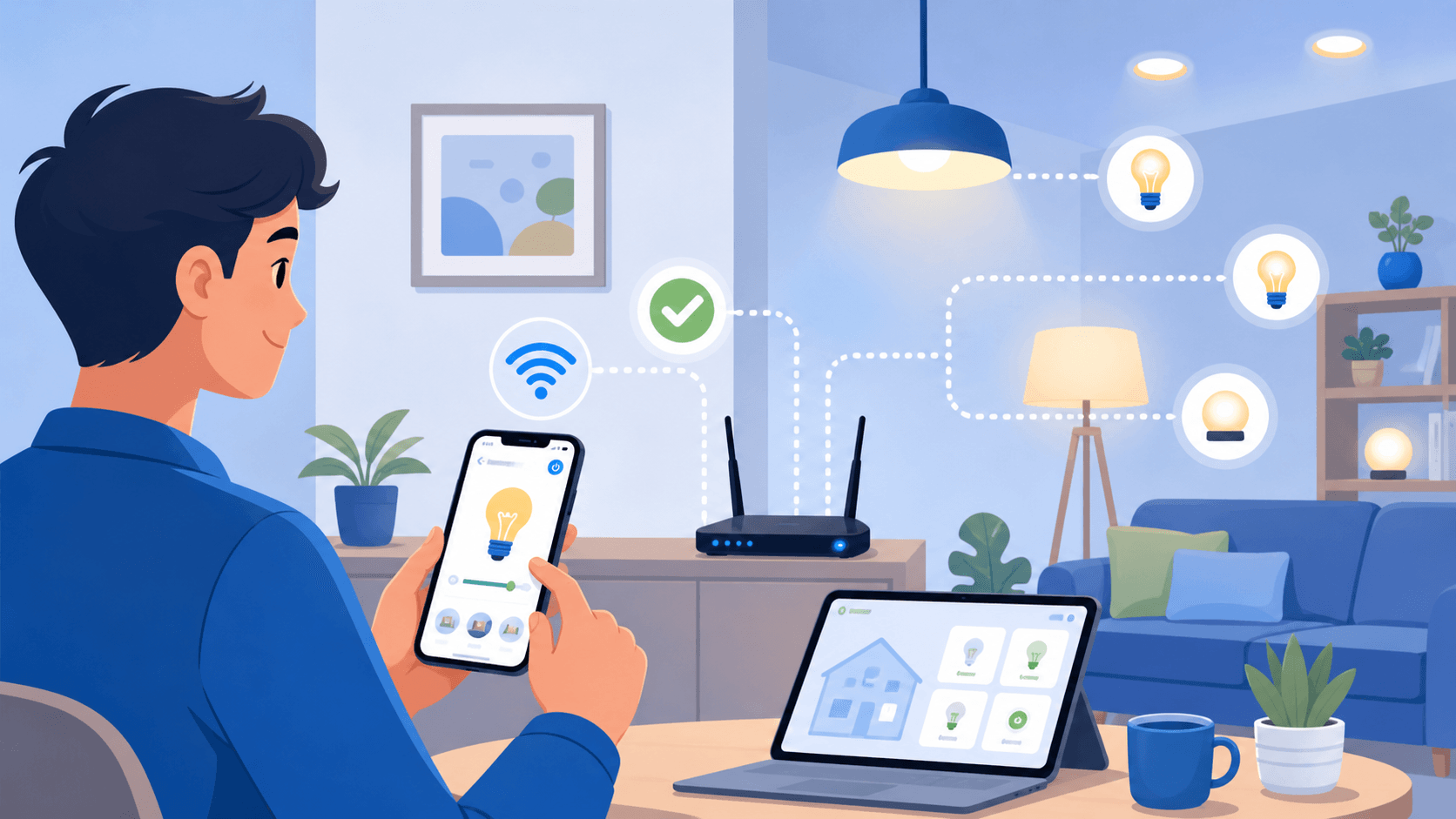 Mengatur Wi-Fi untuk Smart Lighting