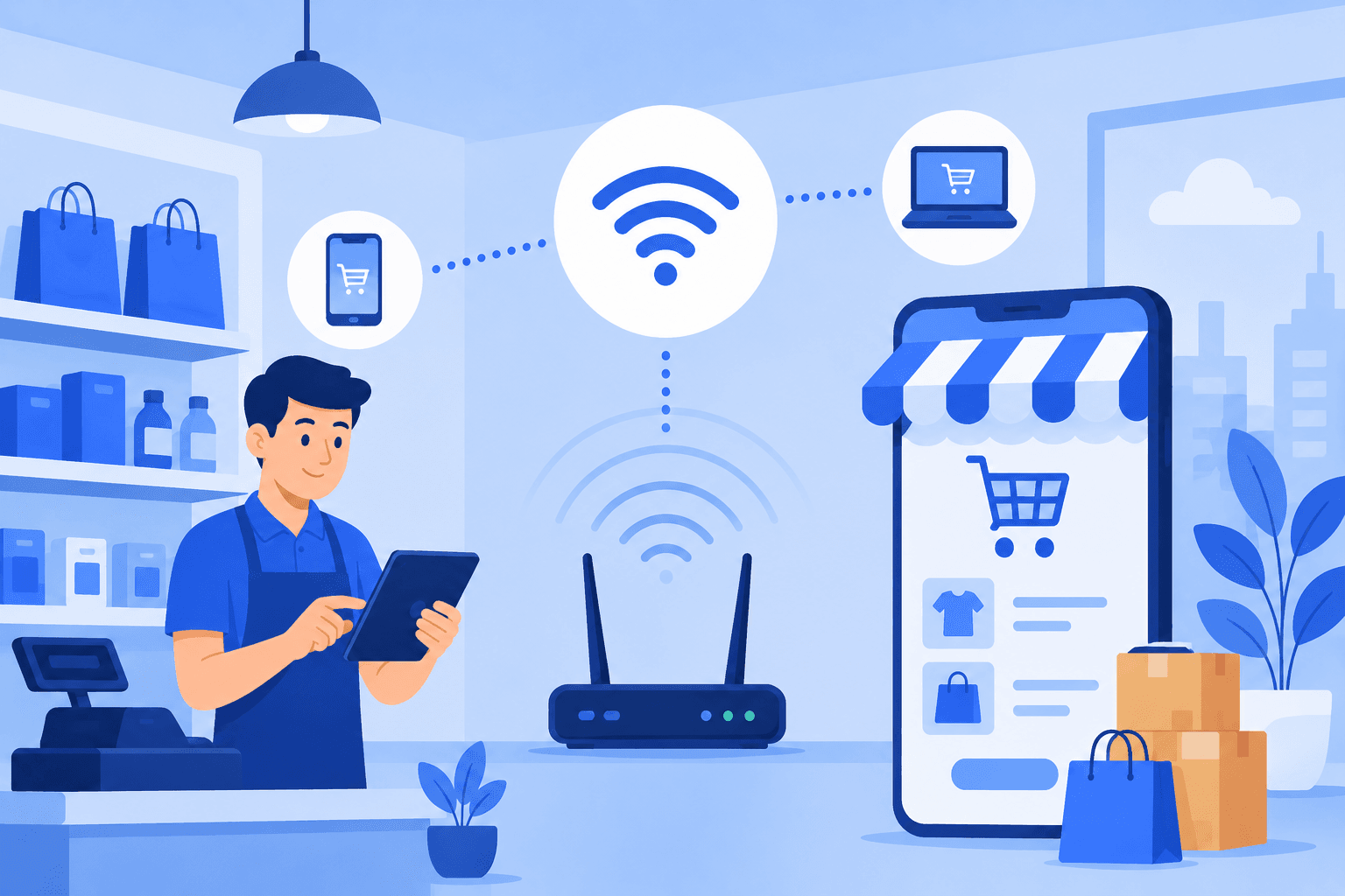 Solusi Wi-Fi untuk Retail dan Toko Online