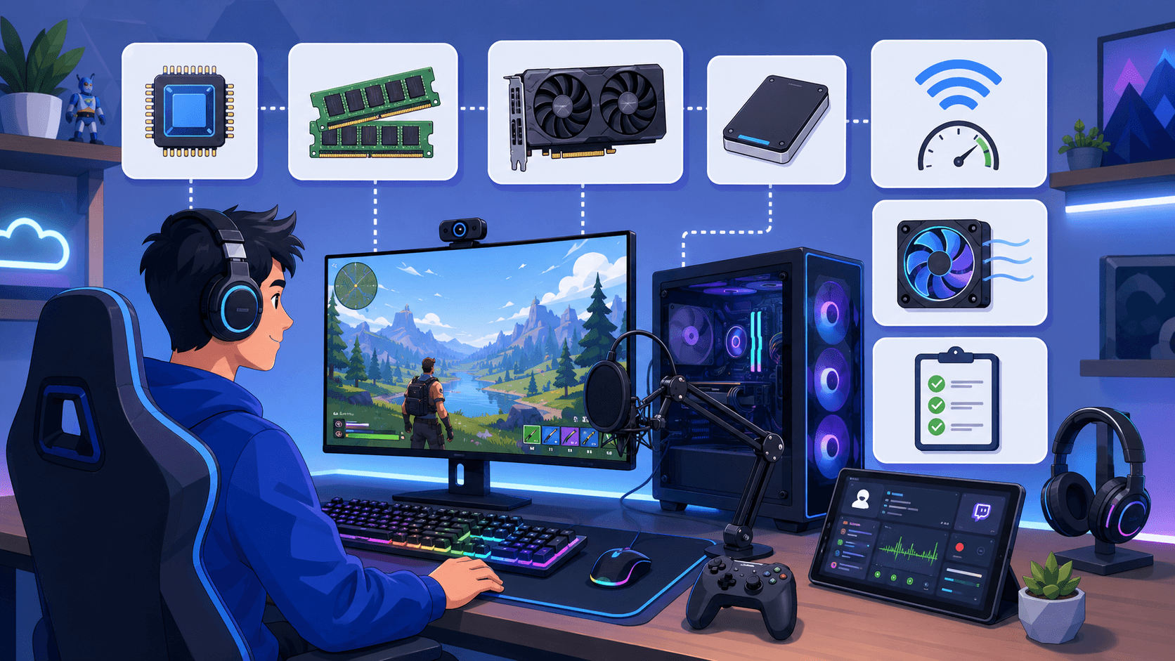 Spesifikasi Minimum untuk Streaming dan Gaming